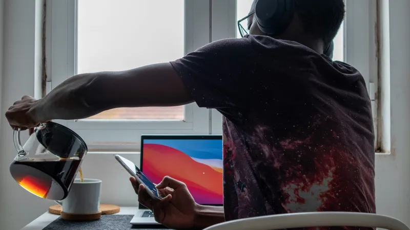 Developer working on code